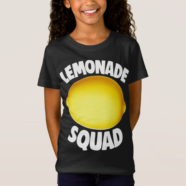 Lemonade Squad Sommar Tropical Gult Fruit T Shirt (Framsida)