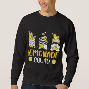 Lemonade Squad Summer Funny Gnomes Lemon Fruit Lov Lång Ärmad Tröja