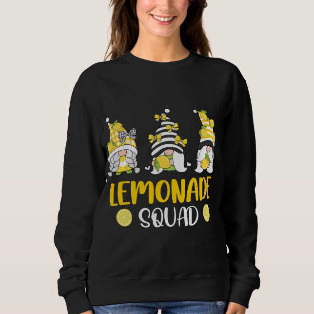 Lemonade Squad Summer Funny Gnomes Lemon Fruit Lov T Shirt (Framsida)