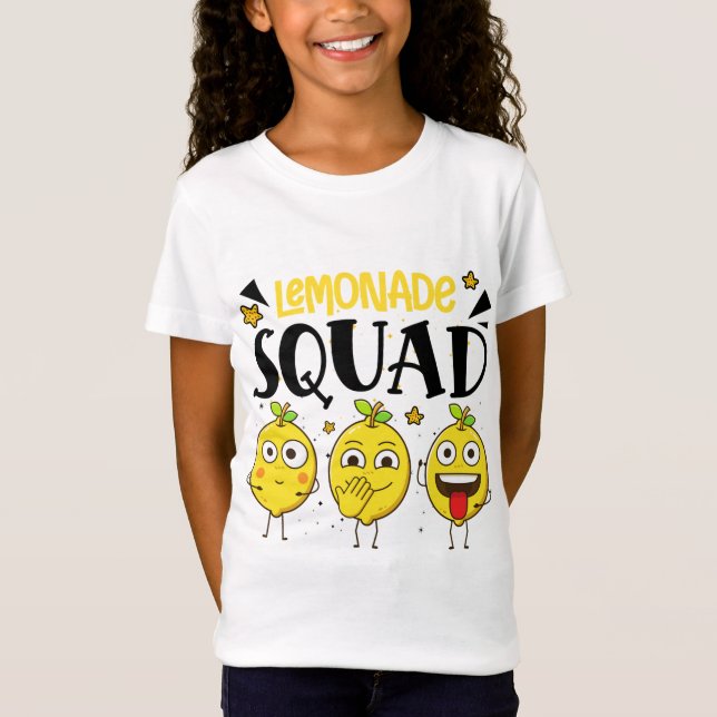 Lemonade Squad Summer Funny Lemon Fruit Älskare T Shirt (Framsida)