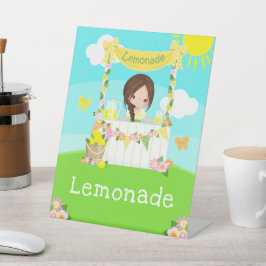 Lemonade stand Birthday Brown Hair Girl