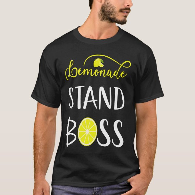 Lemonade Stand Boss CEO Lemon Crew Fun Entrepreneu T Shirt (Framsida)