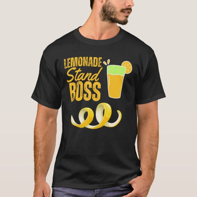 Lemonade Stand Boss Lemonade Summer T Shirt (Framsida)
