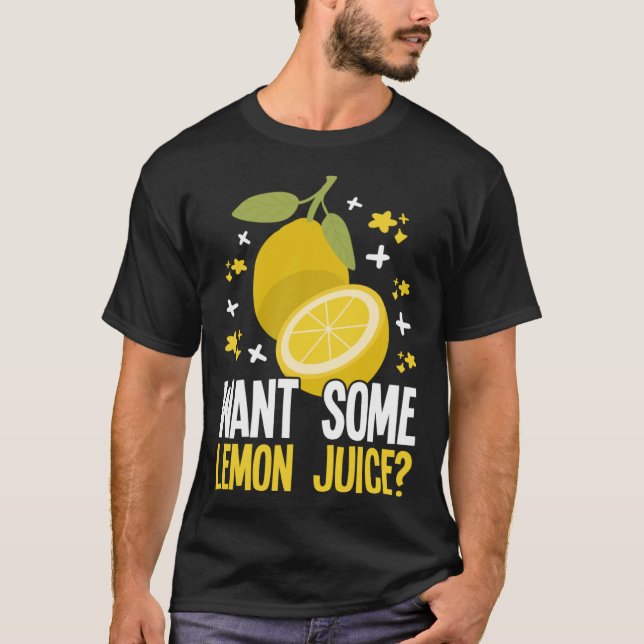 Lemonade Stand Business Boss Sell Lemon Juice Crew T Shirt (Framsida)
