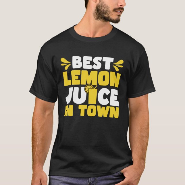 Lemonade Stand Business Boss Sell Lemon Juice Crew T Shirt (Framsida)