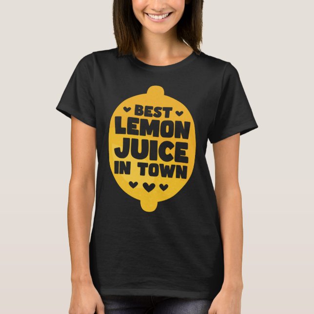 Lemonade Stand Business Boss Sell Lemon Juice Crew T Shirt (Framsida)