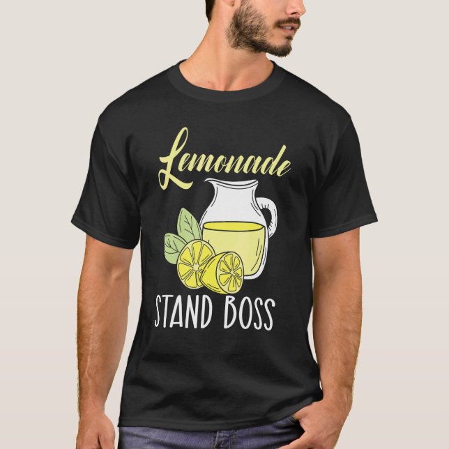 Lemonade stand Chef Lemon Fruit Business T Shirt (Framsida)