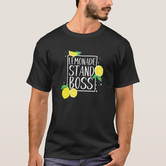 Lemonade stand Chef Lemon Juice Business T Shirt (Framsida)