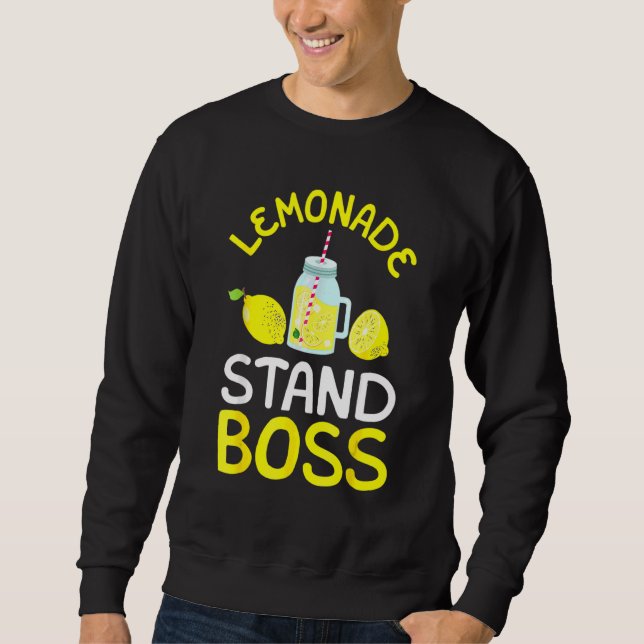 Lemonade stand Chef Lemon Juice Lång Ärmad Tröja (Framsida)