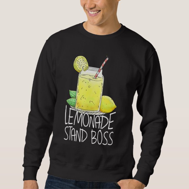 Lemonade stand Chef Lemon Juice Lång Ärmad Tröja (Framsida)