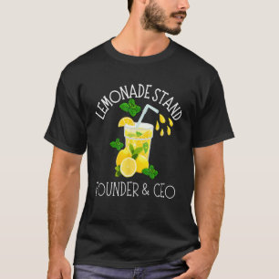 Lemonade stand Founder och CEO Lemon Juice Chef T Shirt