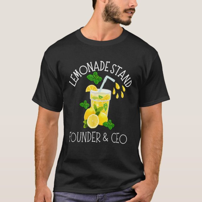 Lemonade stand Founder och CEO Lemon Juice Chef T Shirt (Framsida)