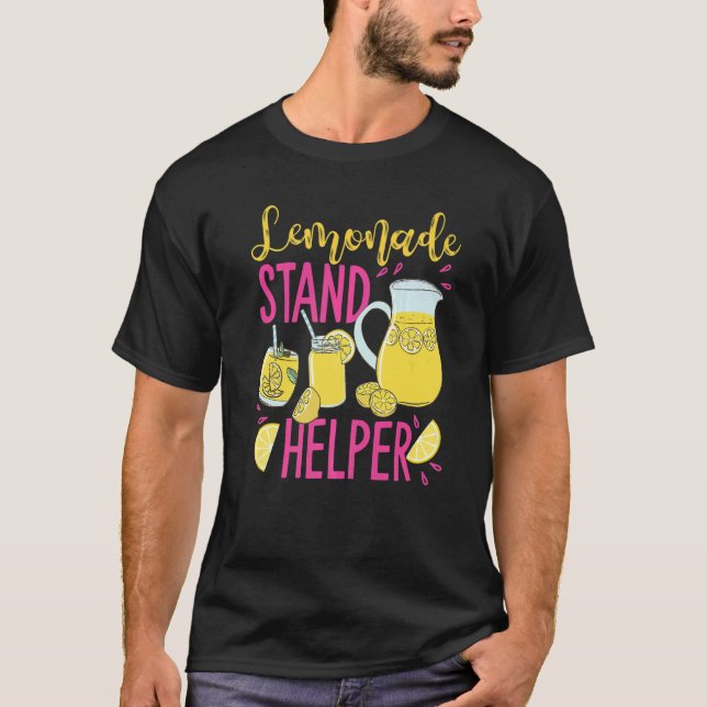 Lemonade Stand Helper For Crew  T Shirt (Framsida)