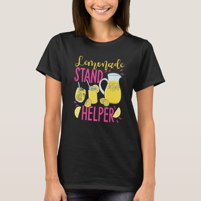 Lemonade Stand Helper For Crew  T Shirt (Framsida)
