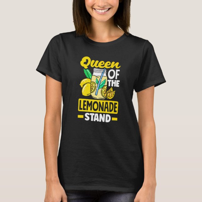 Lemonade stand Lemon Juice Store Queen of the Lemo T Shirt (Framsida)