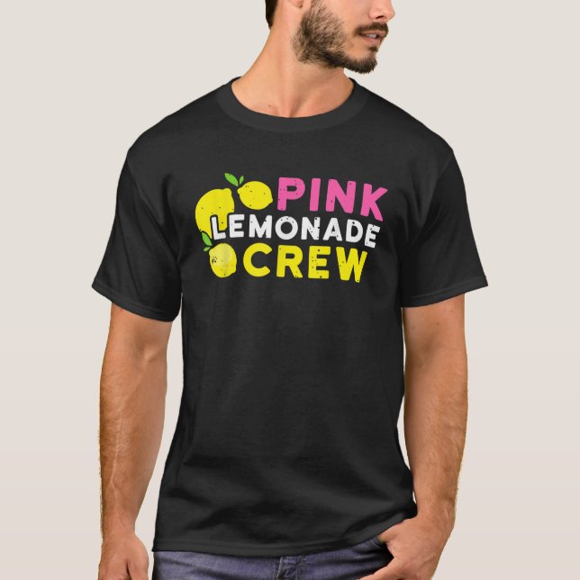 Lemonade stand Rosa Lemonade Crew Summer Fruit Lem T Shirt (Framsida)