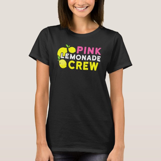 Lemonade stand Rosa Lemonade Crew Summer Fruit Lem T Shirt (Framsida)
