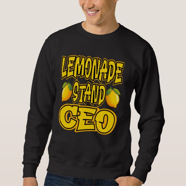 Lemonade stand Security CEO Lemon Juice Lång Ärmad Tröja (Framsida)
