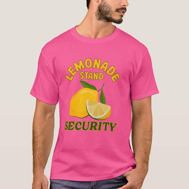 Lemonade stand Security Chef Lemon Juice Älskare S T Shirt (Framsida)