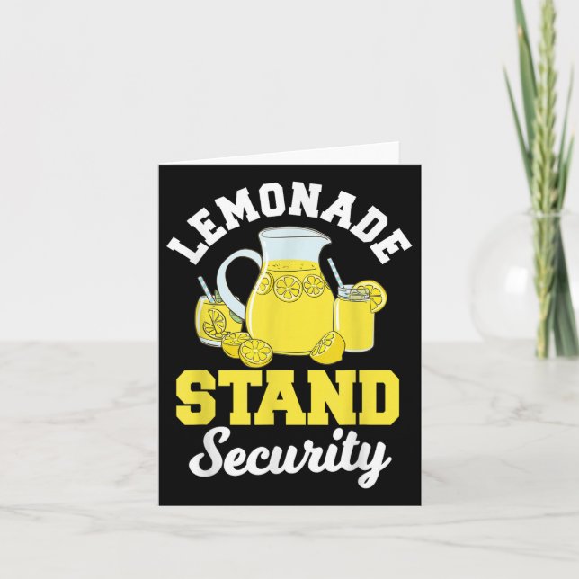 Lemonade stand Security Lemon Juice Citrus Kort (Framsida)