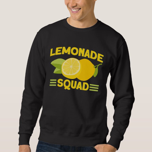 Lemonade Stand Squad Lemon Juice Business Lemon Ci Lång Ärmad Tröja (Framsida)