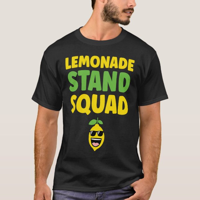 Lemonade Stand Squad  Matching Lemonade Stand Crew T Shirt (Framsida)