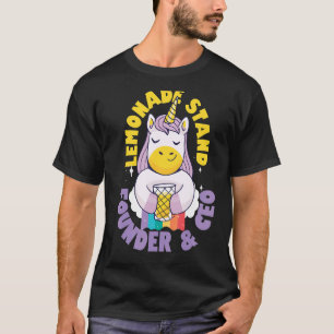 Lemonade stativ grundare och Ceo Entrepreneur Kids T Shirt