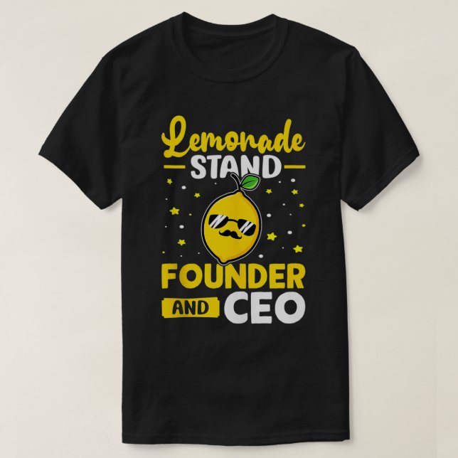 Lemonade stativ grundare och VD T Shirt (Design framsida)