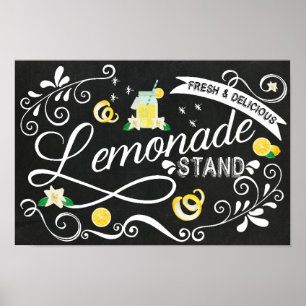 Lemonade stativ - Händelsetecken Poster