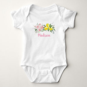 Lemonade Sunshine Rosa Blommigt Birthday T Shirt