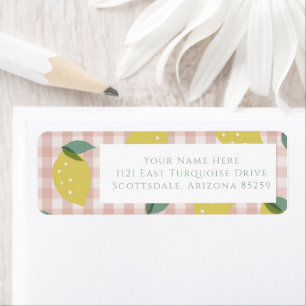 Lemonade Sunshine Rosa Play Returadress Etikett