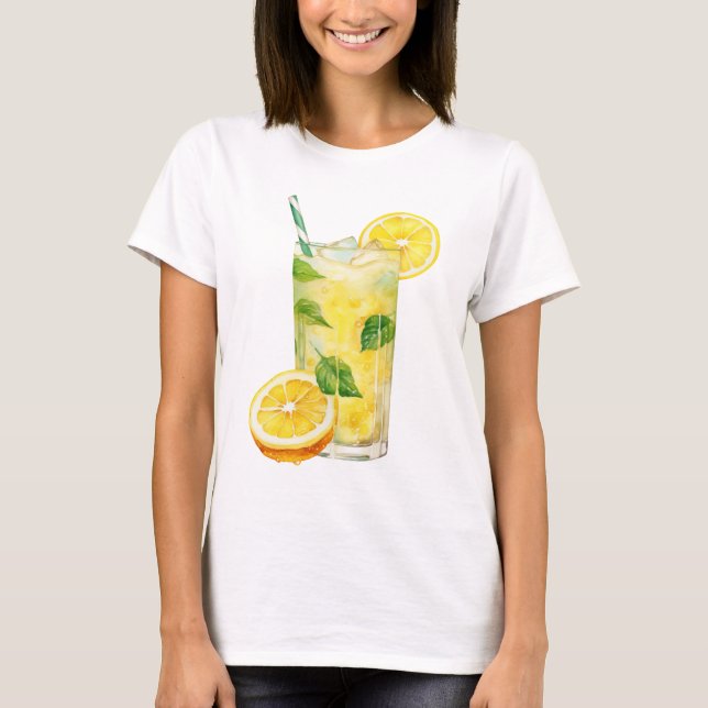 Lemonade T-Shirt – Rolig sommar dryck Grafisk Tee (Framsida)
