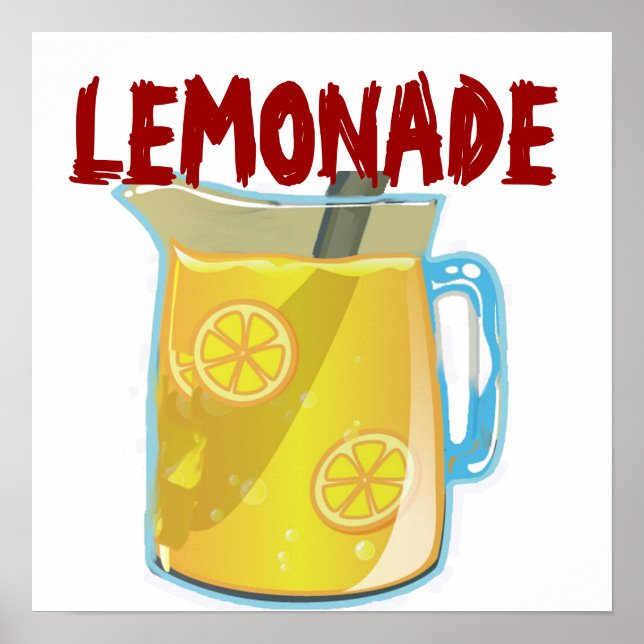 LEMONADE-tecken Poster (Framsidan)