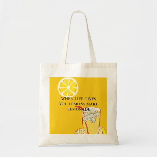 LEMONADE TOTE BAG TYGKASSE (Framsidan)