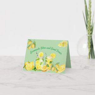 Lemonade Vibes och Bra Times Anteckningskort