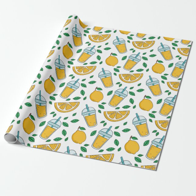 Lemonade Wrapping Papper Presentpapper (Utrullad)