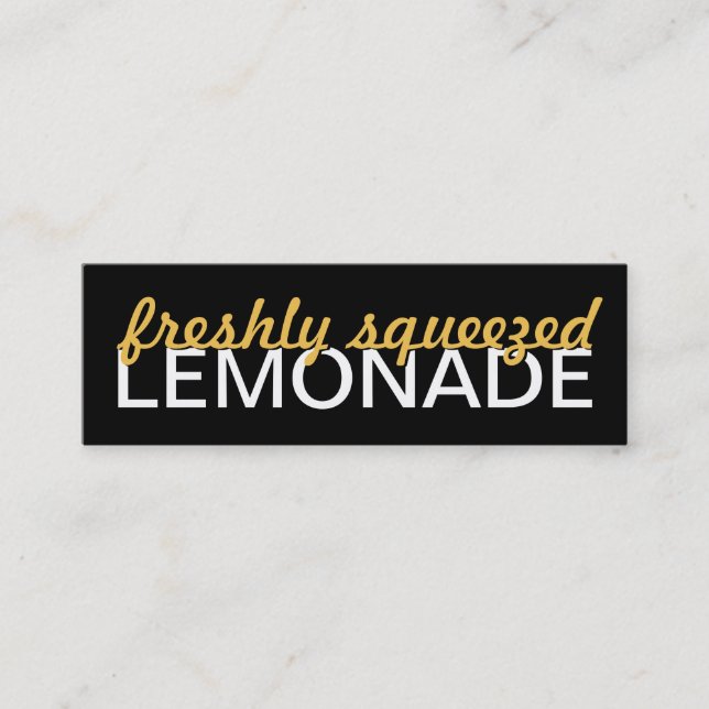 lemonadestansmaskinkort lojalitetskort (Framsida)