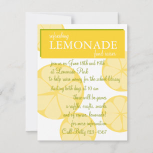 Lemonadestativ Inbjudningar