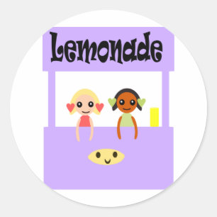 Lemonadestativ Runt Klistermärke