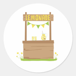 Lemonadestativ Runt Klistermärke