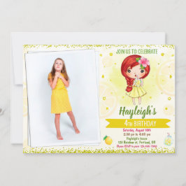 Lemonadestbjudande för Photo Lemon Inbjudningar