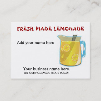LEMONADEvisitkortar Visitkort