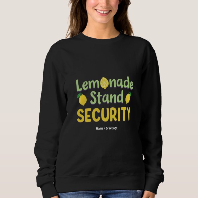 Lemonadstånd Säkerhet Rolig Sommar Citrus VD  T Shirt (Framsida)