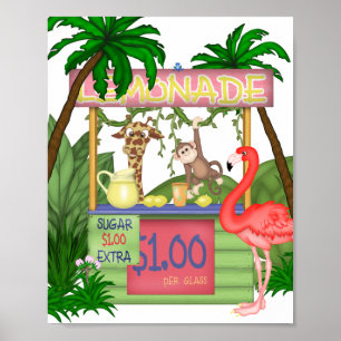 Lemonadstativ för kute- och ungdjur poster