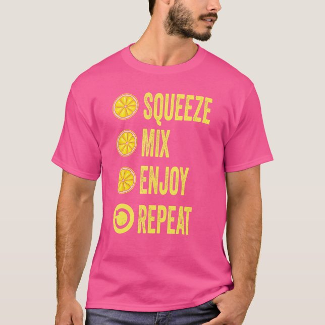 Lemonadstativ i Chef med stor lucka T Shirt (Framsida)