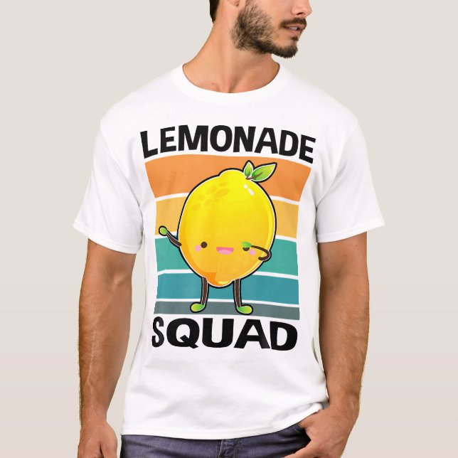 Lemonadtorget i ställ Chef Lemon Juice Sommar T Shirt (Framsida)