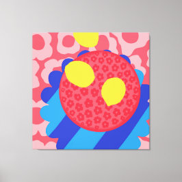 Lemonblomplatta Canvastryck