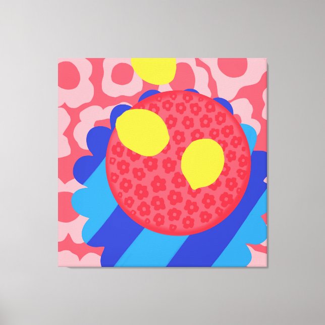 Lemonblomplatta Canvastryck (Framsida)