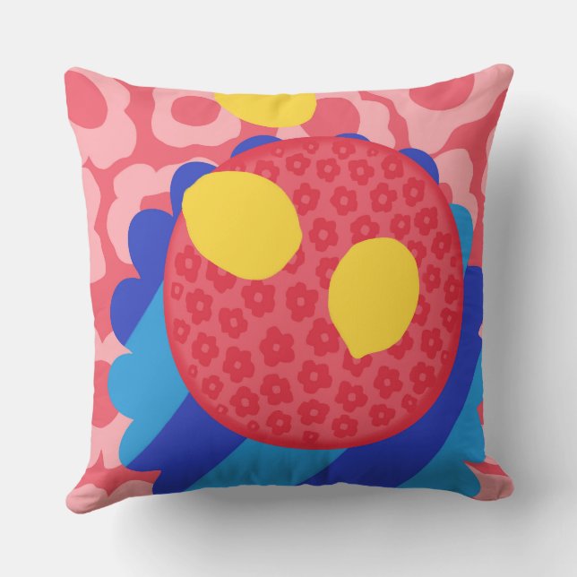 Lemonblomplatta Kudde (Baksida)