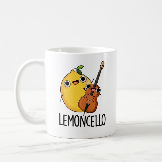 Lemoncello Funny Drink Pun Kaffemugg (Vänster)
